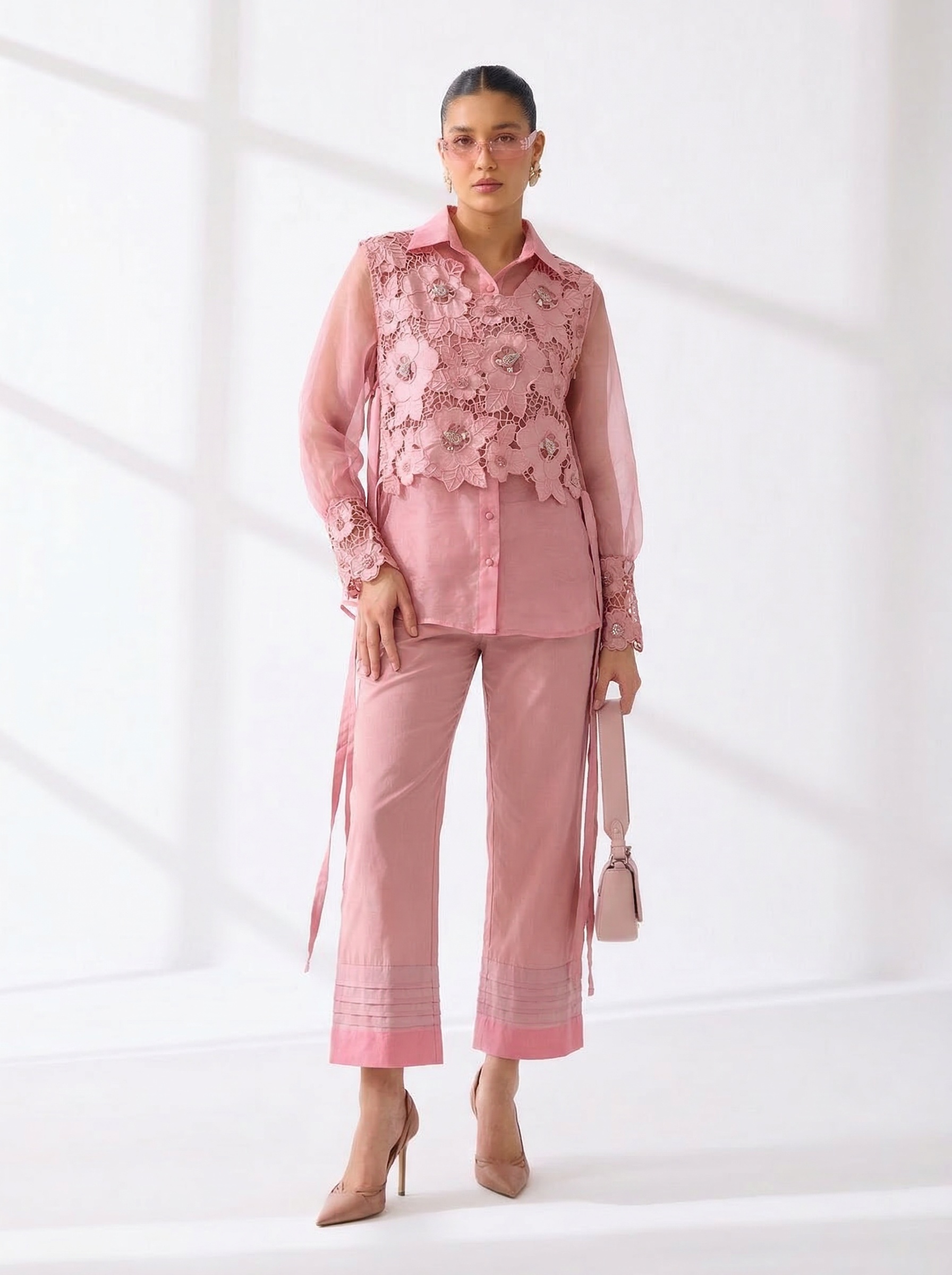 Embroidered Yoke Shirt — The Grey Dot